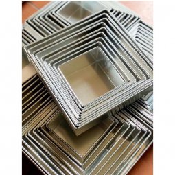 Khuôn vuông đáy liền nhiều kích thước