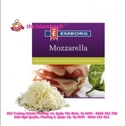 Phô mai mozarella Emborg dạng tảng