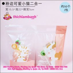 Túi zip Mèo Love - 10 cái