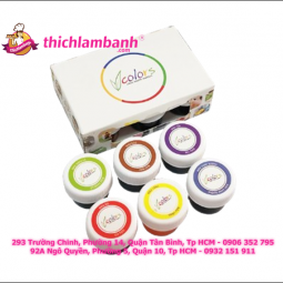 Bộ 6 màu thực phẩm  V color dạng gel