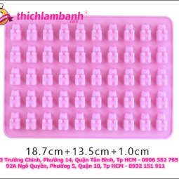 Khuôn silicon 50 gấu