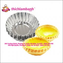 Khuôn tart nhôm hoa cúc 10 cái