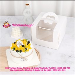 Hộp bánh kem 16cm kèm đế