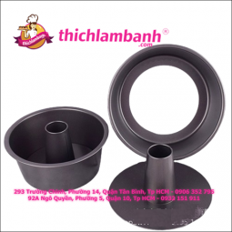 Khuôn bánh chiffon đáy RỜI chống dính 9 inc