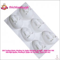 Khuôn silicon 6 thỏ 8.5cm