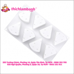 Khuôn silicon 8 miếng phô mai tam giác