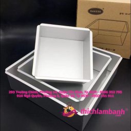 Khuôn vuông đáy rời 6 inc Bakese