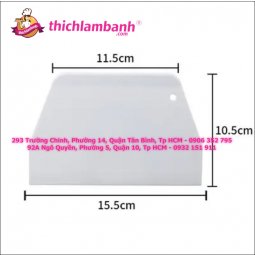 Miếng chà láng cắt bột hình thang 15.5cm