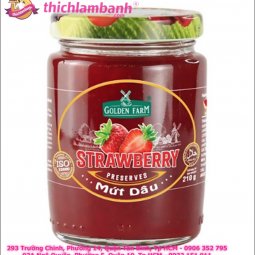 Mứt dâu Preserves Golden Farm hũ 210g