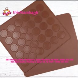Tấm silicon nướng bánh Macaron - 30 ô