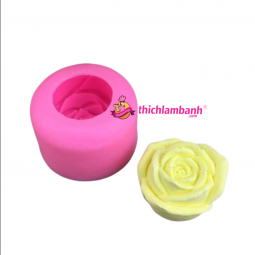 4D Silicon hoa hồng H6670 5.3cm