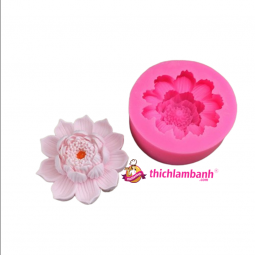 4D Silicon Hoa sen nở 10 cánh 7.7cm H8968