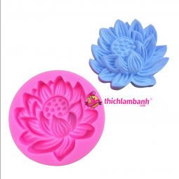 4D Silicon Hoa sen nở cạn 9cm H8406