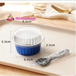 Cốc thiếc có nắp 125ml (Màu ngẫu nhiên)