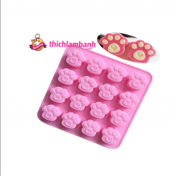 Khuôn silicon 16 chân gấu mini