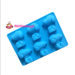 Khuôn silicon 6 snoopy